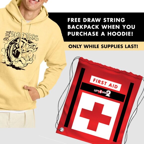 Bullshifters left 4 Dead 2 Ellis hoodie 4 Colors - NEW Unisex and very unique - Picture 4 of 9